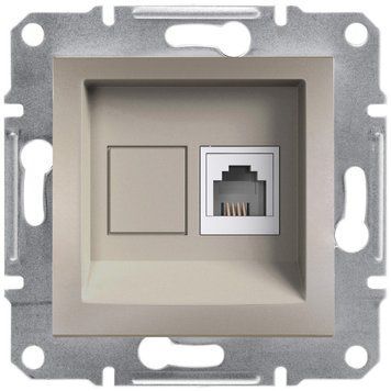 Розетка телефонна, RJ11, 4 контакти, бронза Asfora Schneider Electric EPH4100169 фото