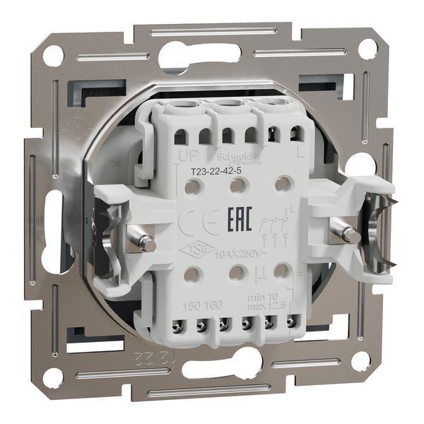 Вимикач трьохклавішний, сталь, Asfora Schneider Electric EPH2100162 фото