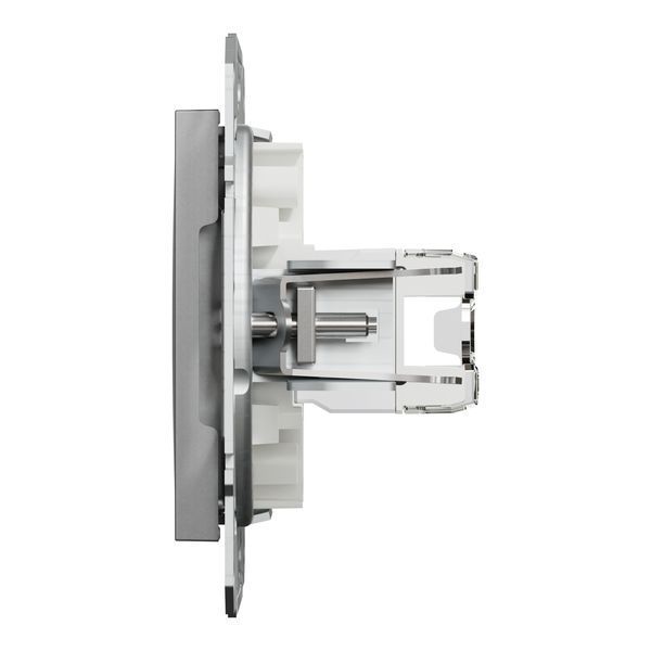 Розетка комп'ютерна, RJ45, кат.5е, UTP, алюміній Asfora Schneider Electric EPH4300161 фото