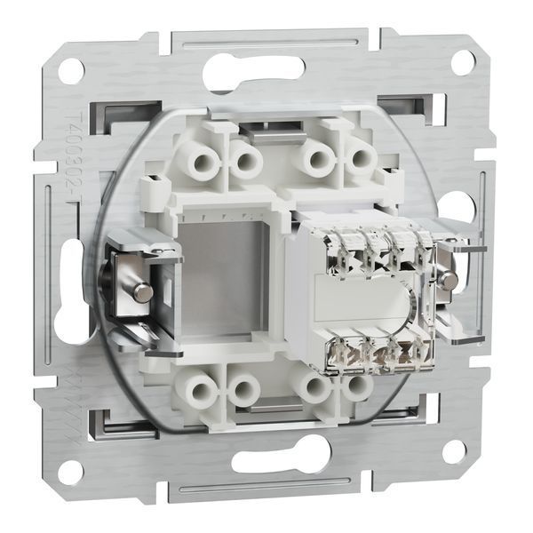 Розетка комп'ютерна, RJ45, кат.5е, UTP, алюміній Asfora Schneider Electric EPH4300161 фото