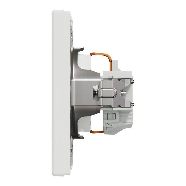Розетка з заземленням, біла, Asfora Schneider Electric EPH2900121 фото
