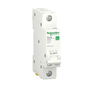 Автоматичний вимикач RESI9 20 А, 1P, С, 6кА Schneider Electric R9F12120 фото