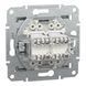 Розетка комп'ютерна, RJ45, кат.5е, UTP, подвійна, алюміній Asfora Schneider Electric EPH4400161 фото 2