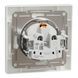 Розетка з заземленням, з захисними шторками, біла, Asfora Schneider Electric EPH2900221 фото 2