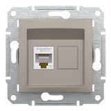 Розетка комп'ютерна, RJ45, кат.5е, UTP, бронза Asfora Schneider Electric EPH4300169 фото