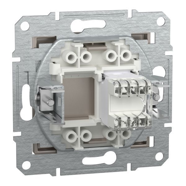 Розетка комп'ютерна, RJ45, кат.5е, UTP, бронза Asfora Schneider Electric EPH4300169 фото