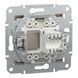 Розетка комп'ютерна, RJ45, кат.5е, UTP, бронза Asfora Schneider Electric EPH4300169 фото 2