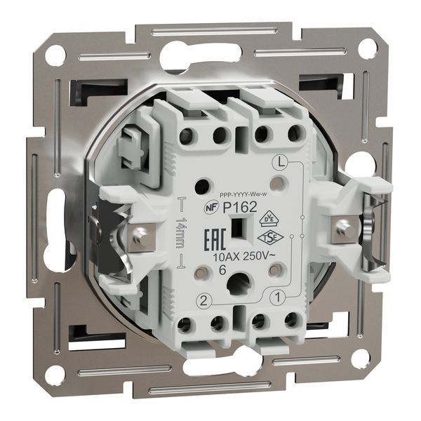 Перемикач одноклавішний самозажимний, антрацит, Asfora Schneider Electric EPH0400171 фото