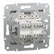 Розетка комп'ютерна, RJ45, кат.5е, UTP, подвійна, бронза Asfora Schneider Electric EPH4400169 фото 2