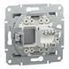 Розетка комп'ютерна, RJ45, кат.5е, UTP, сталь Asfora Schneider Electric EPH4300162 фото 2