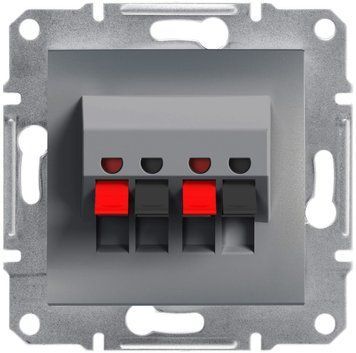 Аудіорозетка, сталь Asfora Schneider Electric EPH5700162 фото