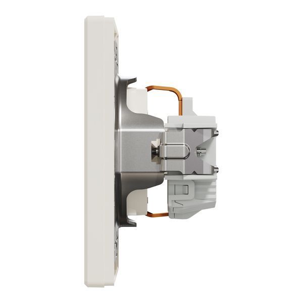Розетка з заземленням, крем, Asfora Schneider Electric EPH2900123 фото