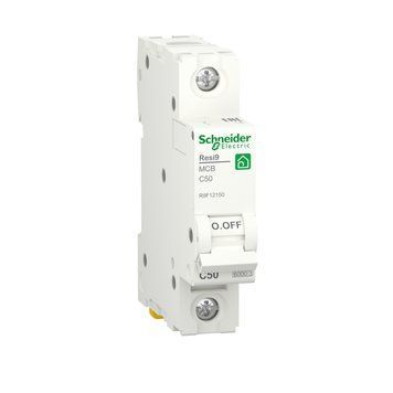 Автоматичний вимикач RESI9 50 А, 1P, С, 6кА Schneider Electric R9F12150 фото