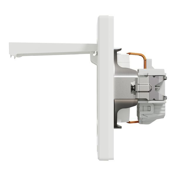 Розетка із заземленням, з кришкою, біла, Asfora Schneider Electric EPH3100121 фото
