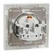 Розетка із заземленням, з кришкою, біла, Asfora Schneider Electric EPH3100121 фото 2