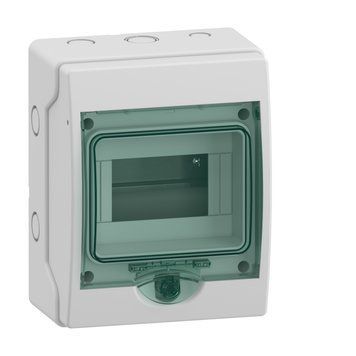 Модульний міні щит, Mureva, 1х6 модулі, без клемного блоку, Schneider Electric 13977 фото
