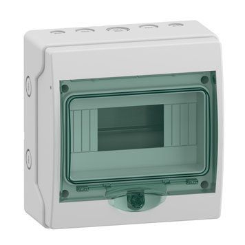Модульний міні щит, Mureva, 1х8 модулі, без клемного блоку, Schneider Electric 13978 фото