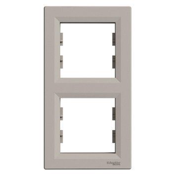 Рамка 2-постова, вертикальна, бронза Asfora Schneider Electric EPH5810269 фото