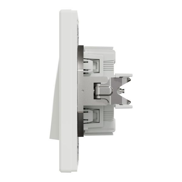 Кнопковий вимикач самозажимний, білий, Asfora Schneider Electric EPH0700121 фото