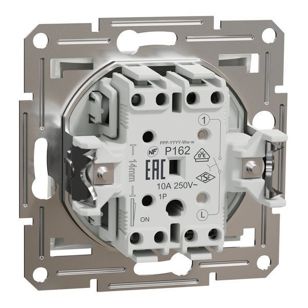 Кнопковий вимикач білий, без рамки, Asfora Schneider Electric EPH0770121 фото