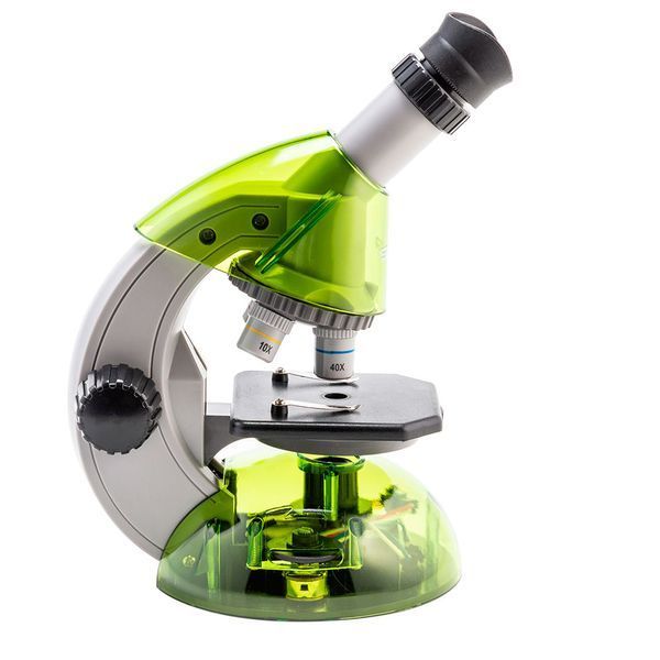 Мікроскоп SIGETA MIXI 40x-640x GREEN (з адаптером для смартфона) з набором слайдів і аксесуарів 65912 фото