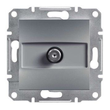 Розетка SAT кінцева, сталь Asfora Schneider Electric EPH3700162 фото